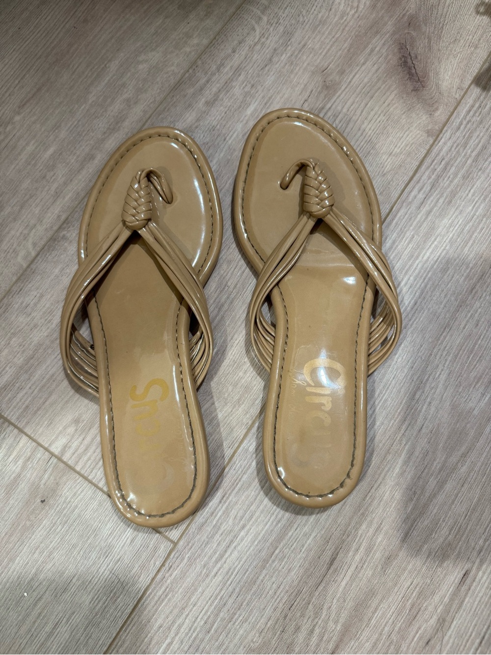 Circus by Sam Edelman Tan Braided Toe-Ring Sandals